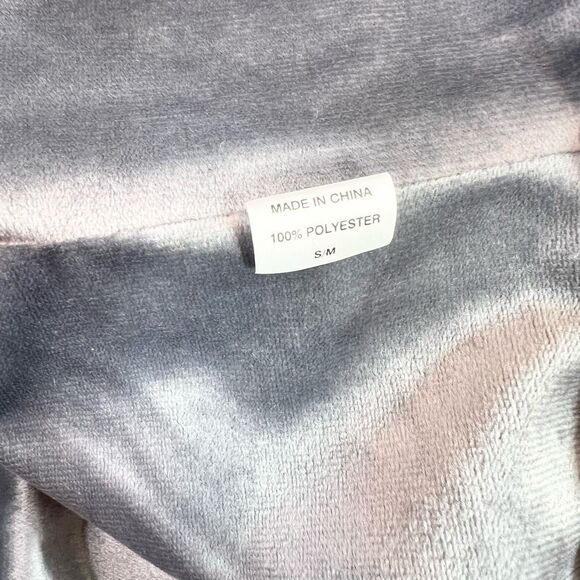 World Market Jacket Womens Small/Medium Polyester Silver Funnel Neck Lounge Ponc - Picture 5 of 9